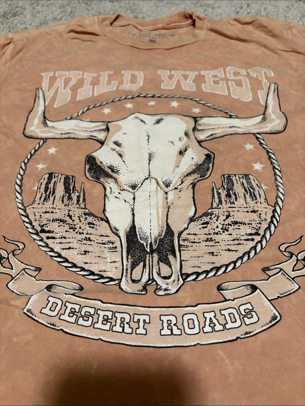 Wild West Desert Roads Short Sleeve Tee - Rust